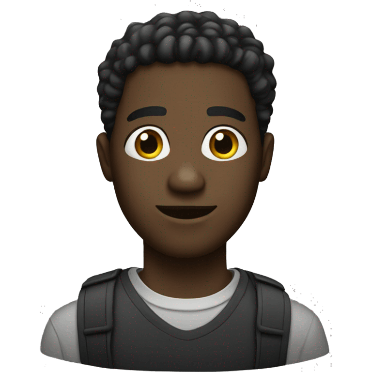 A black guy emoji