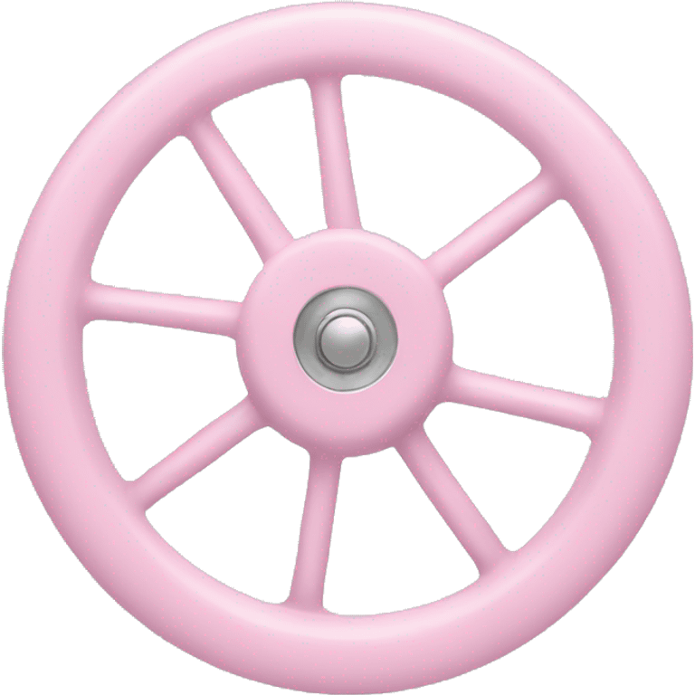 light pink wheel emoji