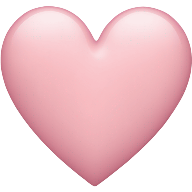 Soft pink heart  emoji