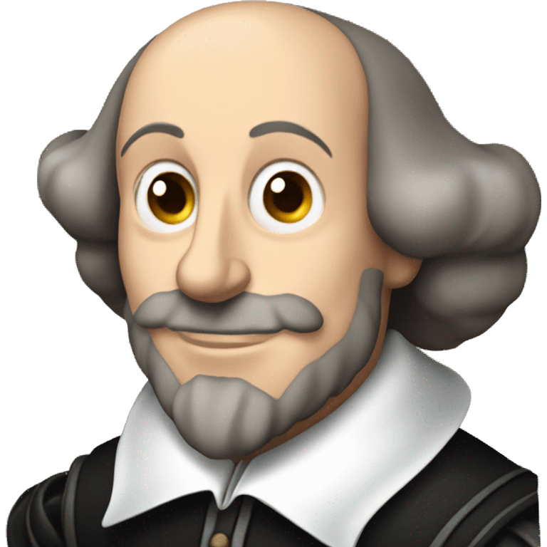 William Shakespeare holds a book in his hand emoji