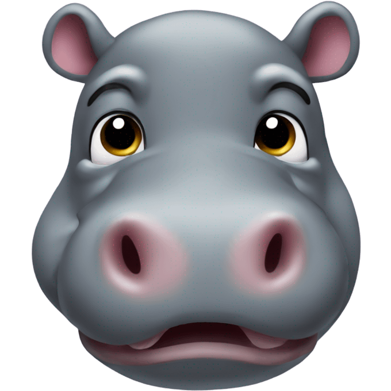 Moodeng the hippo emoji