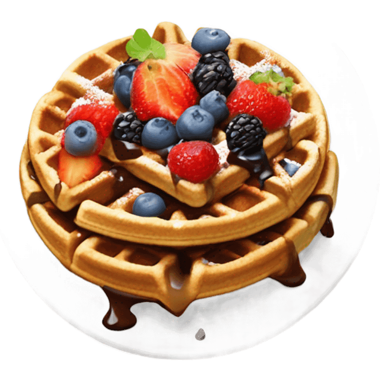 gourmet waffle emoji