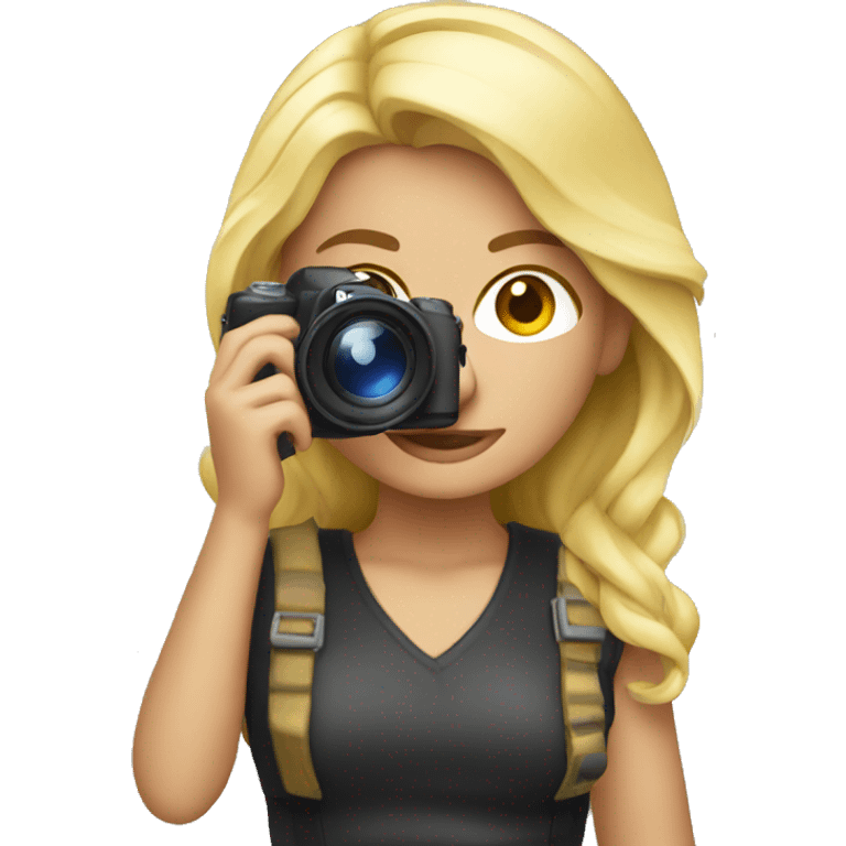 blonde photographer emoji