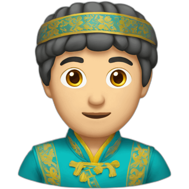 kazakh man in national clothes emoji