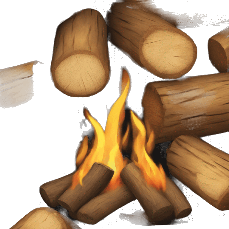 Two logs fire emoji