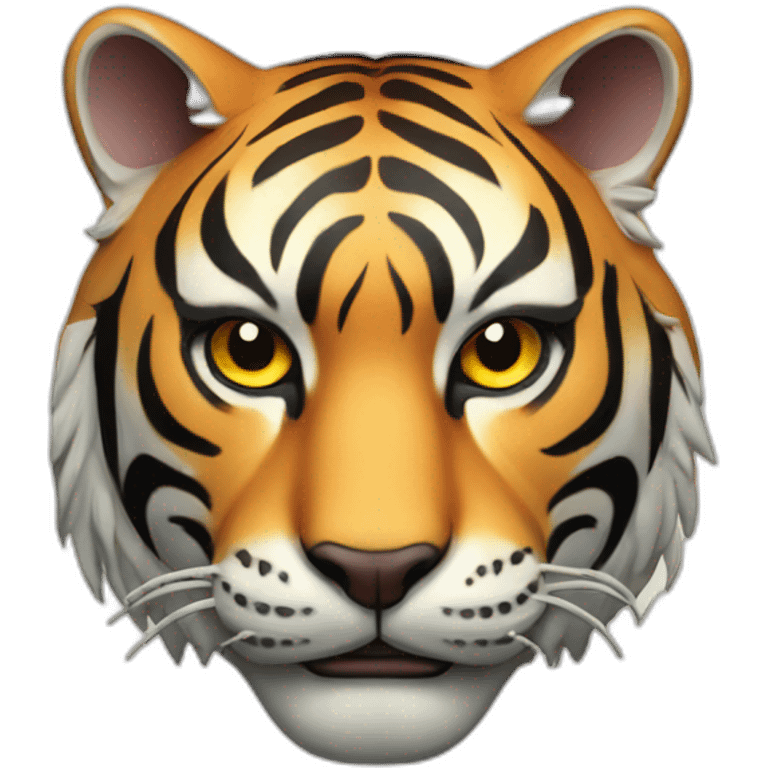 mystic tiger Japanese mask emoji