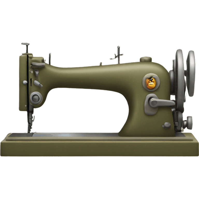 military sewing machine emoji