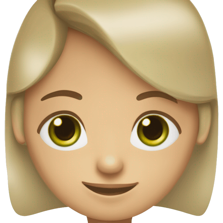 un chico rubio y ojos verdes, y una chica con pelo marrón y ojos verdes, ambos de piel clara    emoji