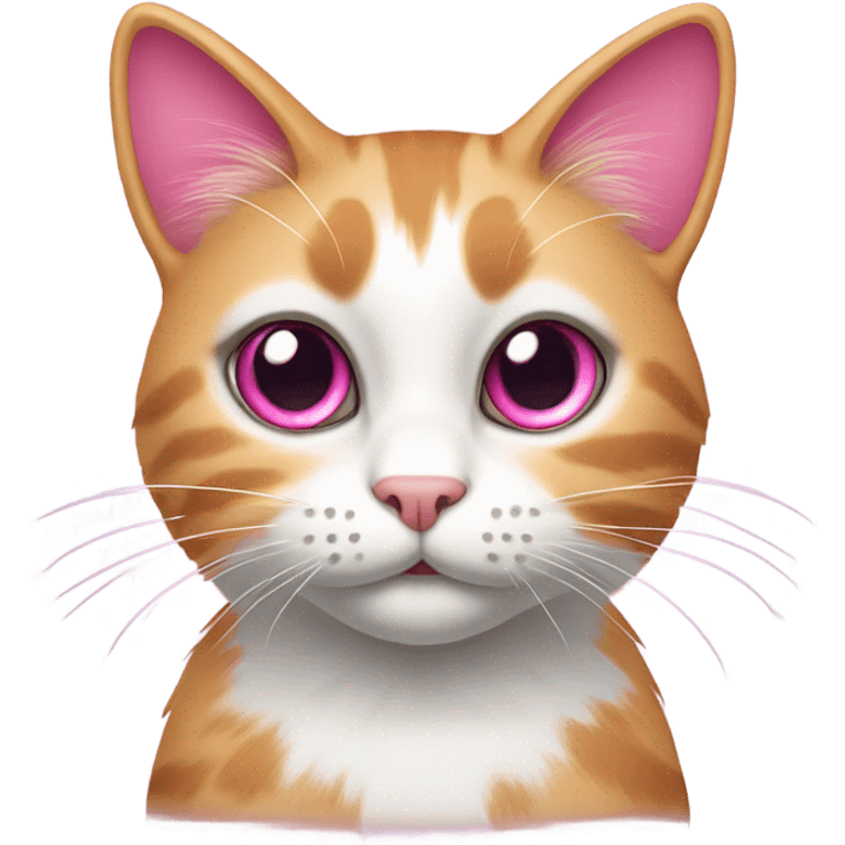 Pink cat emoji