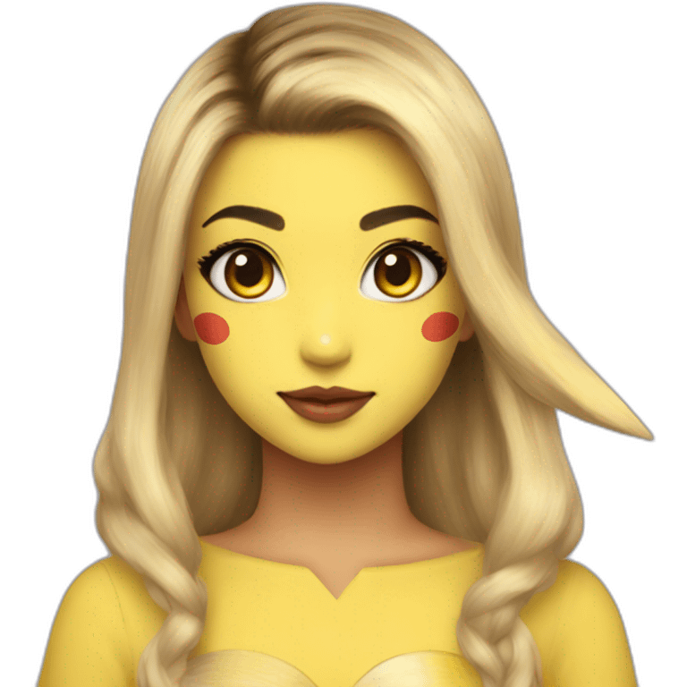 morgane makeup pikachu emoji