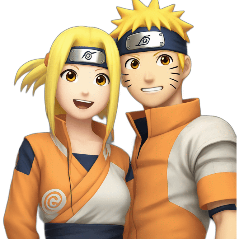 Naruto Uzumaki and Hinata emoji