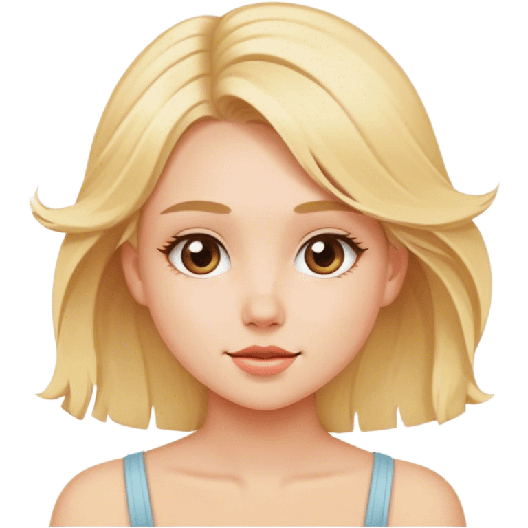 Breezy blonde girl  emoji