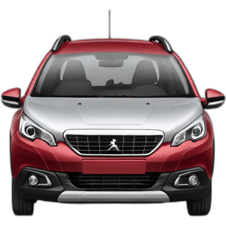 Peugeot 2008 rouge emoji