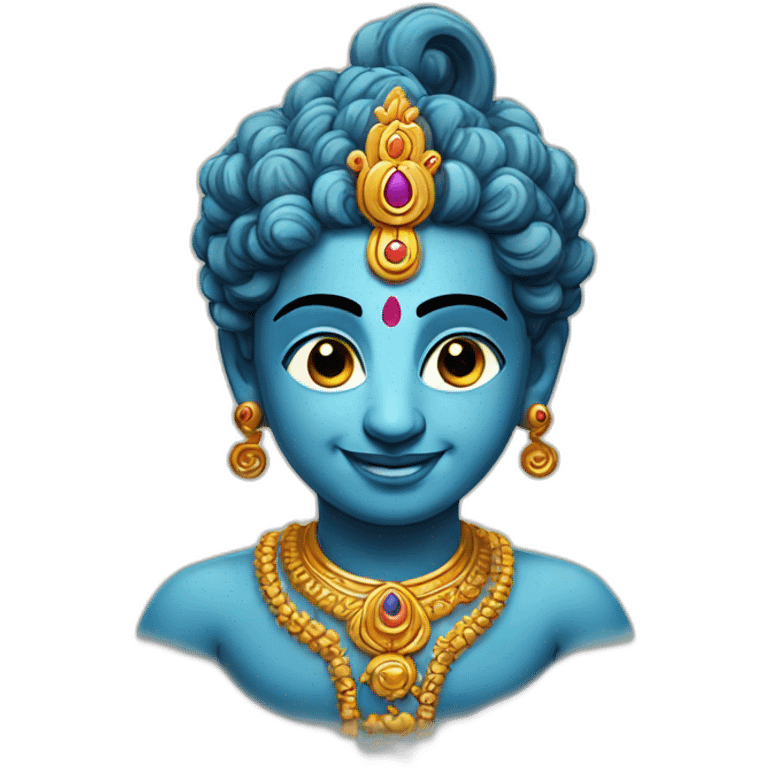 Lord Krishna Hindu God emoji