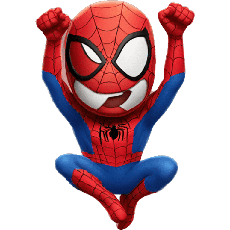 happy spiderman emoji