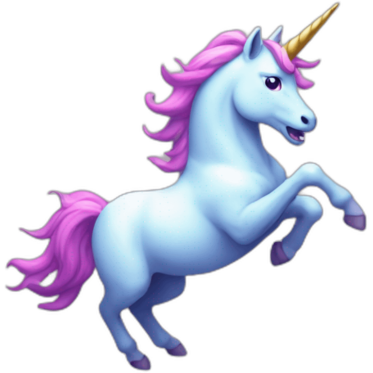 rgb unicorn raging emoji