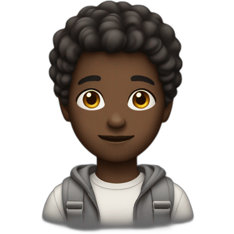 "confident dark-skinned boy" emoji