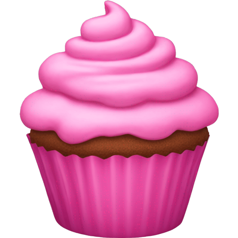 pink cupcake emoji