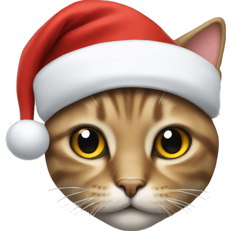 cat with a santa hat emoji