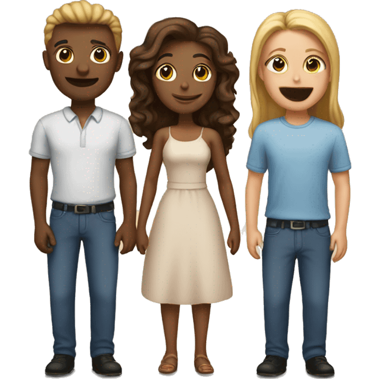 Two couples emoji