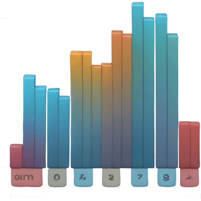 bar chart with 4 bars. first three increasing and the fourth is slightly lower than the 3rd but higher than the 2nd emoji