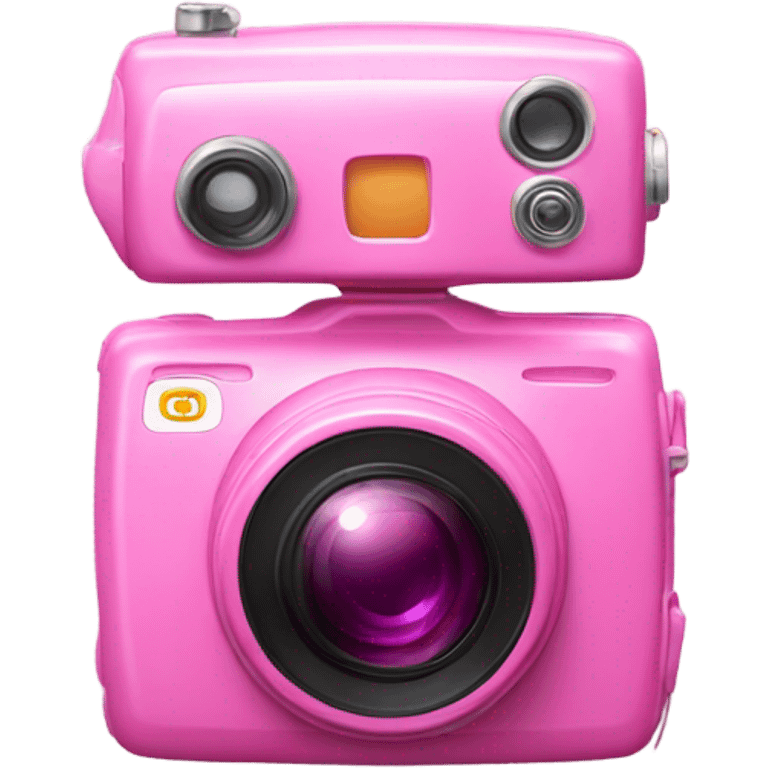 Pink camera  emoji