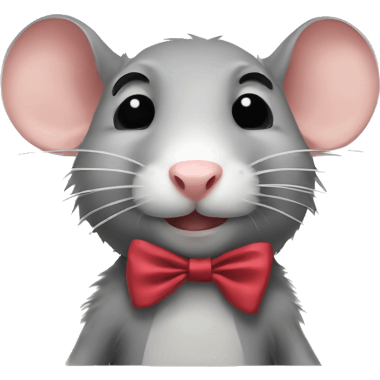 rat with a bow emoji