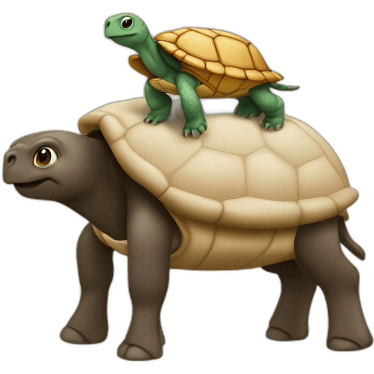 tortue sur vache emoji