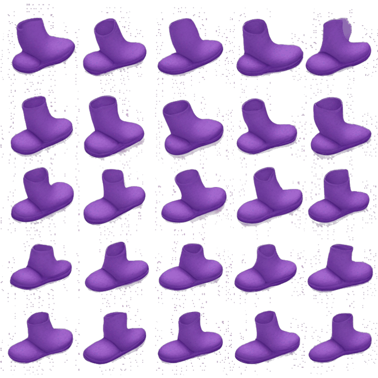 Purple summer slippers emoji