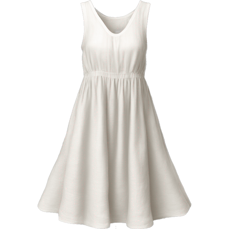 white flowy linen sundress emoji