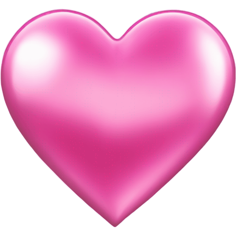 Pink chrome heart emoji emoji