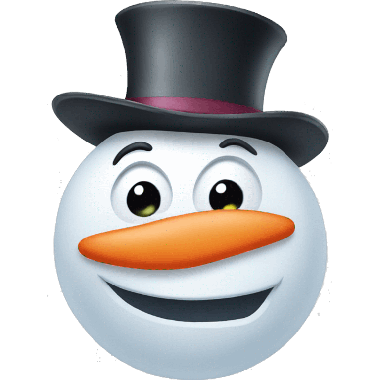 Sassy snowman  emoji