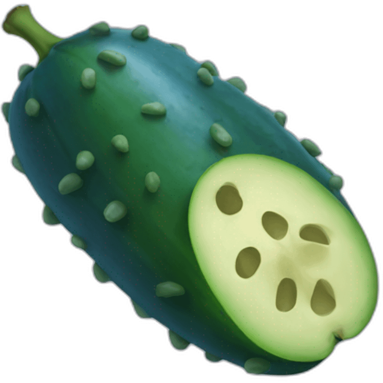 blue-pickle emoji