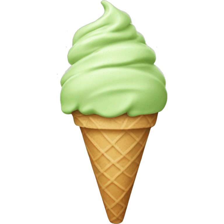 Pistacho ice cream emoji