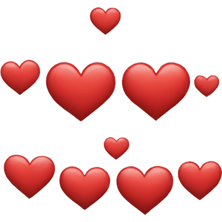 Un corazón rojo normal emoji