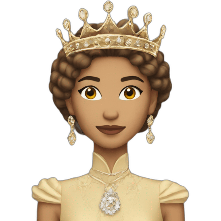 Zendaya as a queen emoji