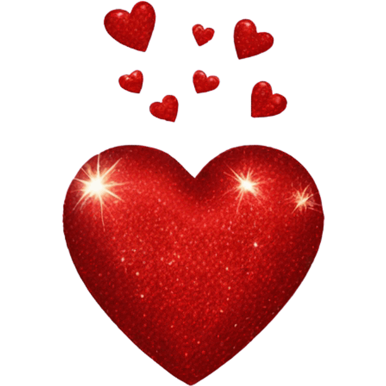 Red sparkly heart emoji