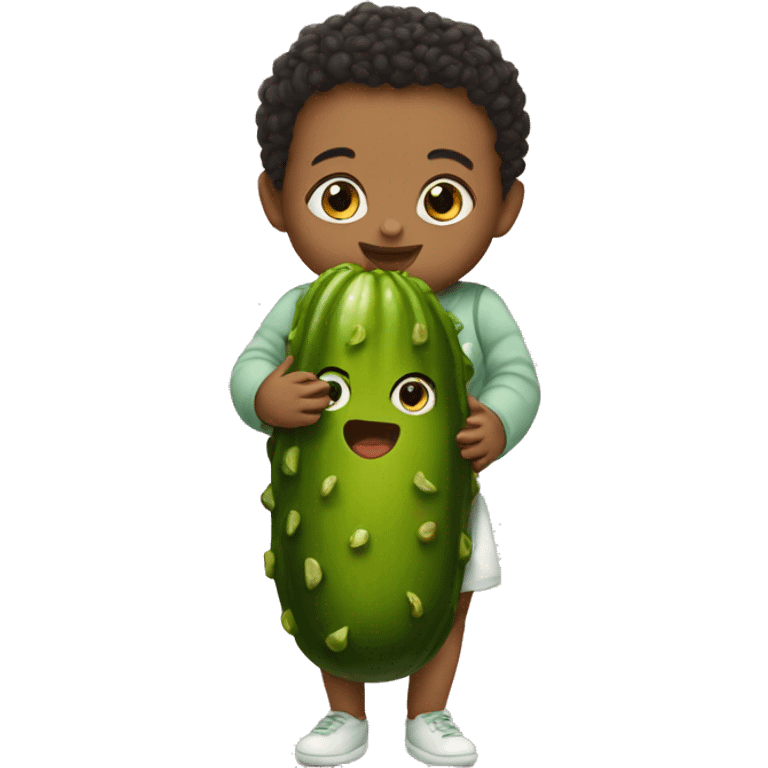 Baby with pickle emoji