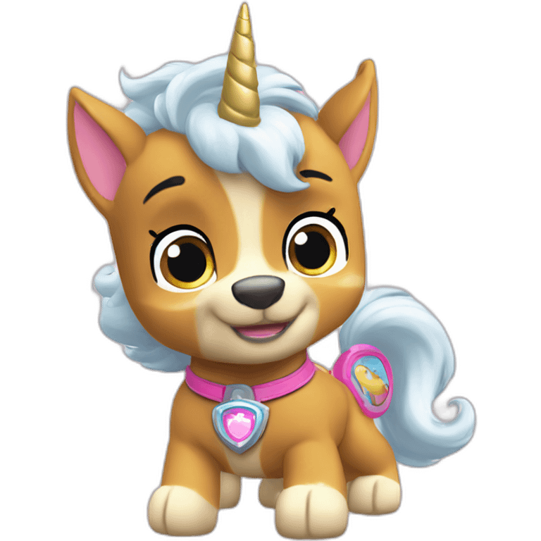 unicorn paw patrol sky emoji