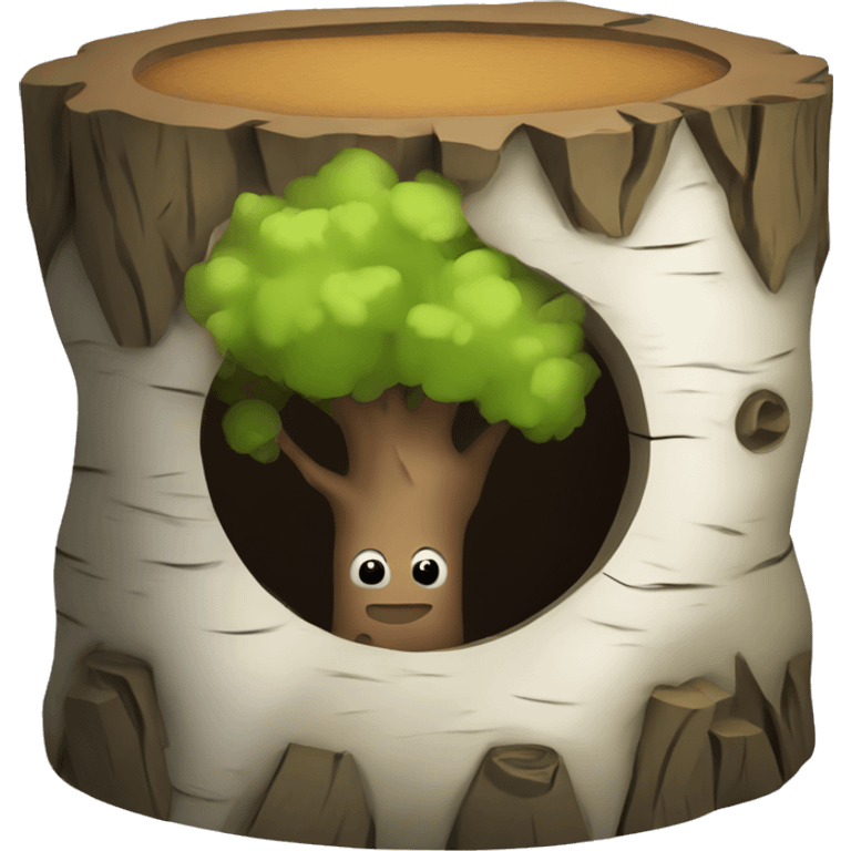 birch in the hole  emoji