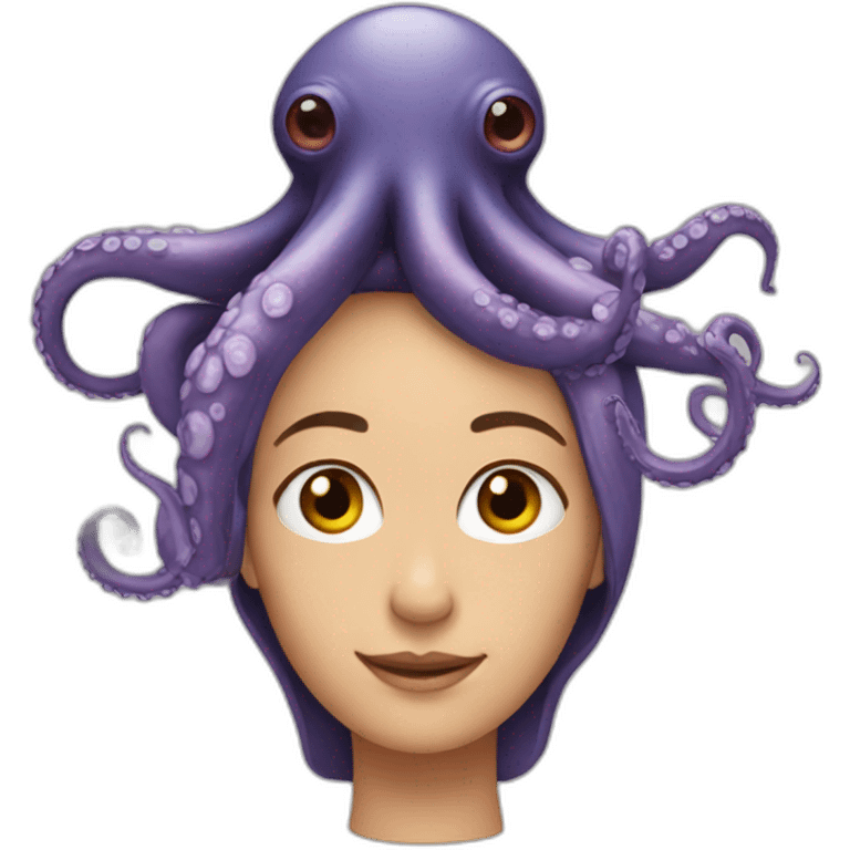 person with octopus on their head emoji