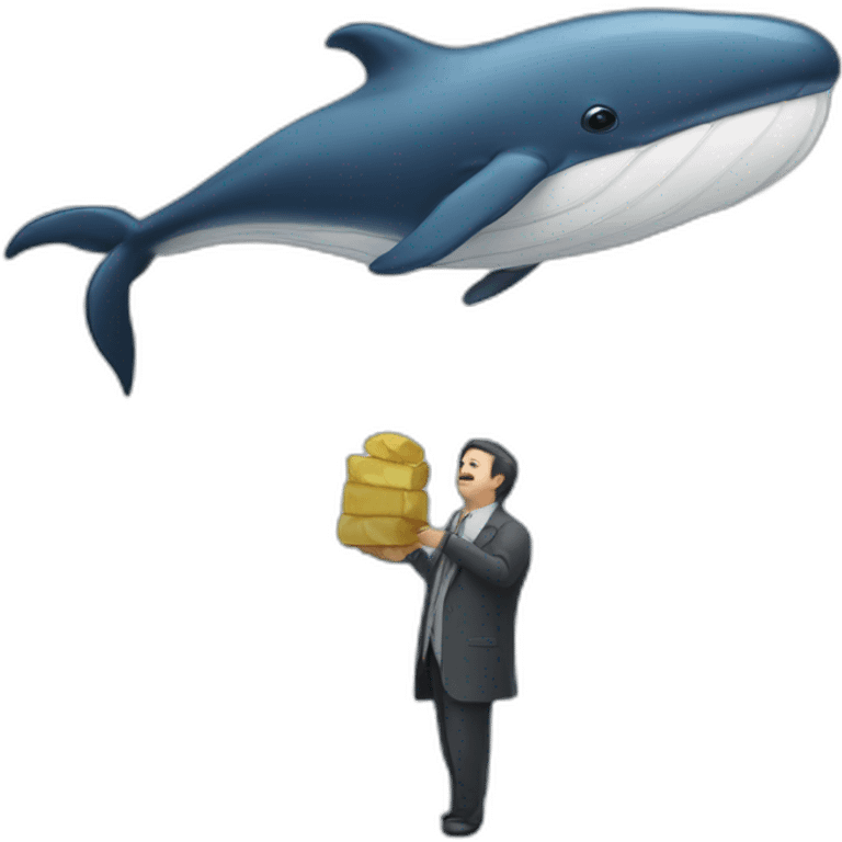 whale-person-mascot-greedy emoji