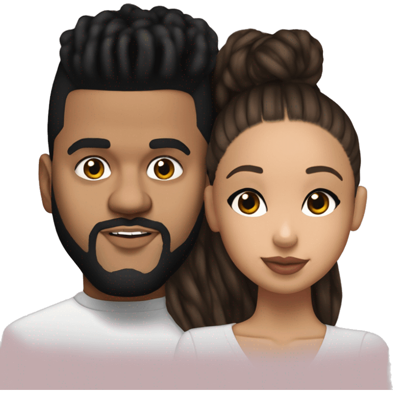 the weeknd and ariana grane emoji