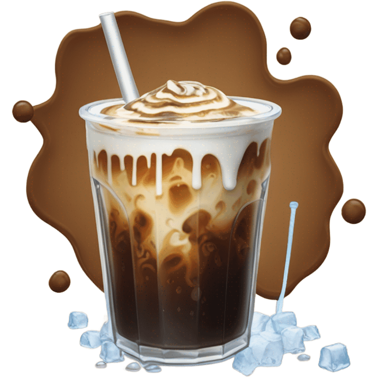 Ice coffee emoji