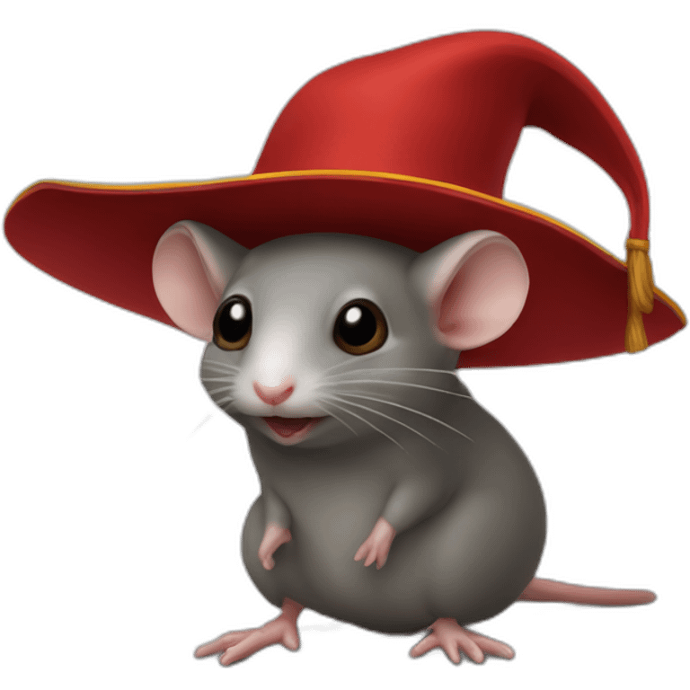 a shrew with a spanish inquisition hat emoji