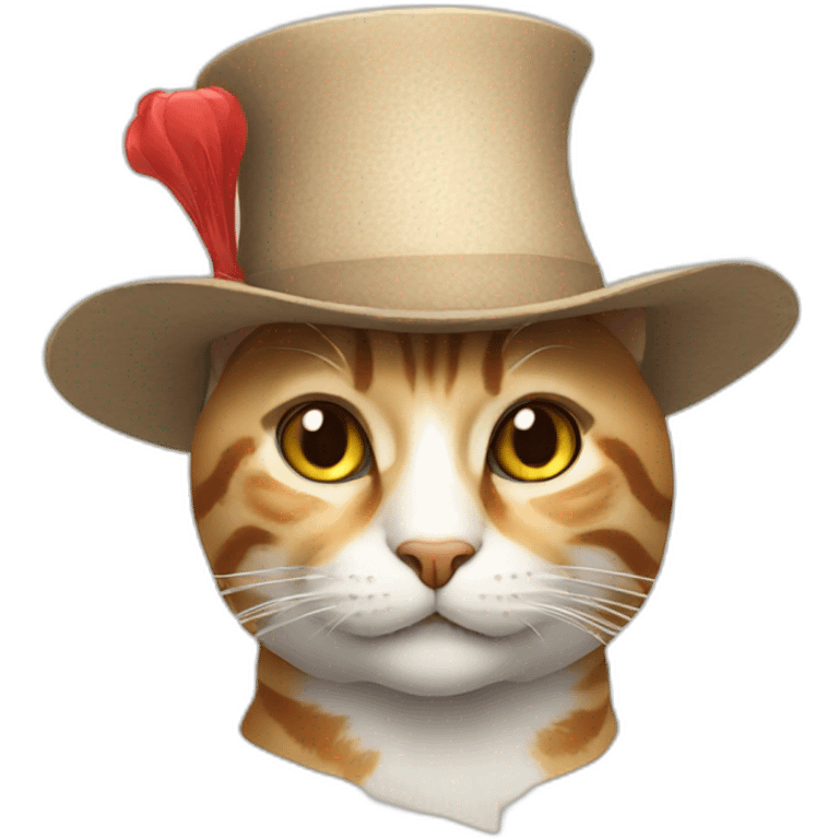 Cat in hat emoji