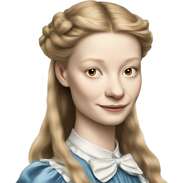 mia wasikowska as alice in wonderland loose hair  emoji