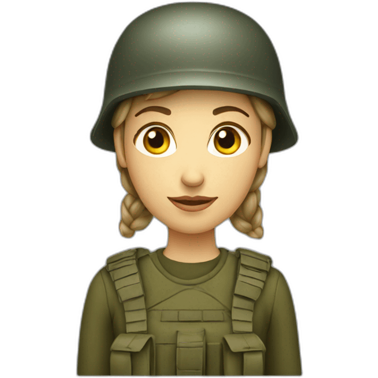 ukranian soldier woman emoji