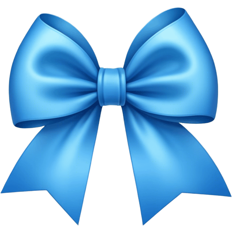 Blue bow emoji