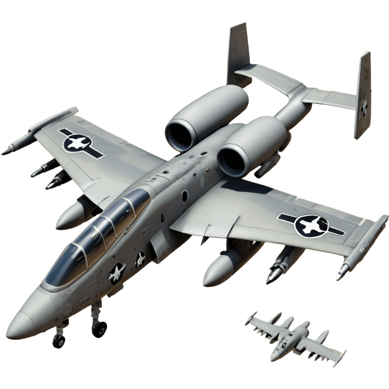 Warthog Jet (A-10 Thunderbolt II) - Fairchild Republic (Model Year: 2022) (Iconic colour: Desert camo) emoji